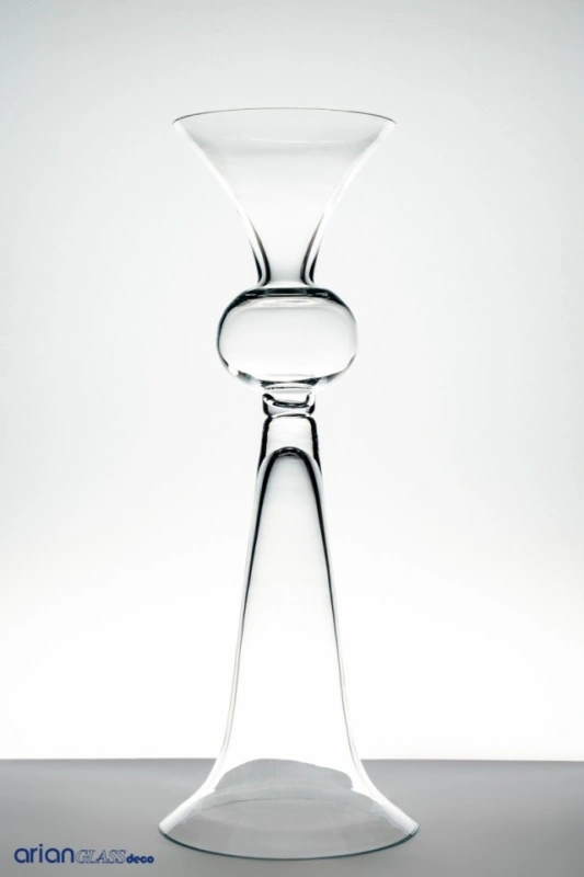Vaza din sticla transparenta Antonia H 62 cm - Img 5