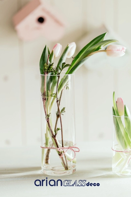 cilindru sticla pentru aranjamente florale
