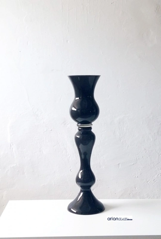 Vaza din sticla neagra Alexandra H 65 cm - Img 5