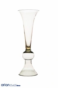Vaza din sticla transparenta Antonia H 62 cm - Img 3
