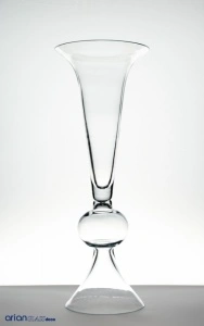 Vaza din sticla transparenta Antonia H 62 cm