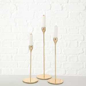 Set 3 sfesnice metalice Malte H 23-33 cm