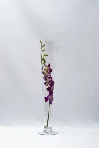 vaza sticla inalta montana h 60 cm