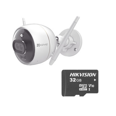 EZVIZ C3XKM Kit de Camara WiFi y Memoria Micro SD / Incluye