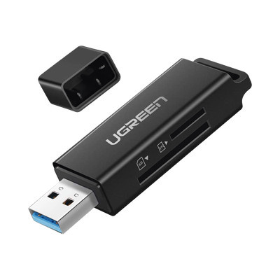 UGREEN 40752 Lector de tarjetas SD portatil USB 3.0 de doble