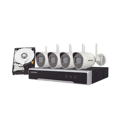 HIKVISION NK42W0H1TWDD Kit IP Inalambrico 1080p / NVR 4 Cana