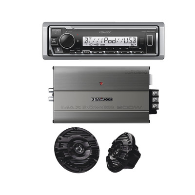 JVC KENWOOD KEA41653MRB Kit de estereo con Bluetooth KMR-M33
