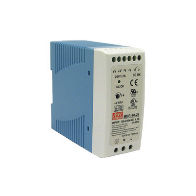 MEANWELL MDR4024 Fuente de poder Industrial Riel Din 24Vcc 4