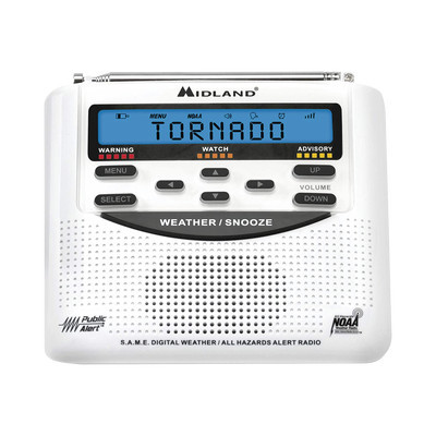 MIDLAND WR120 Radio receptor del Sistema de Alerta Sismica M