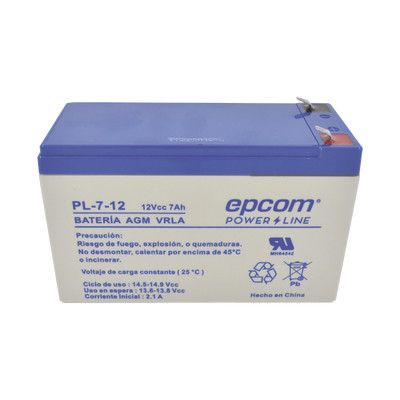 EPCOM POWERLINE PL712 Bateria de respaldo / 12 V 7 Ah / UL /