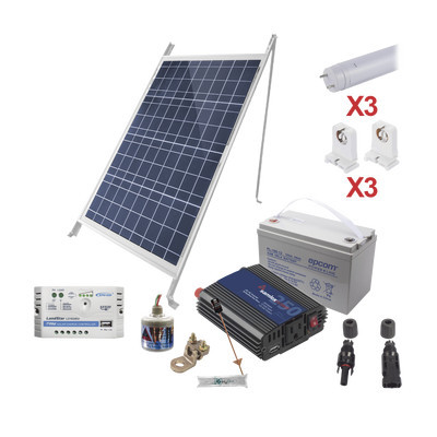 EPCOM POWERLINE PVT8LIGHT3 Kit Solar Para Iluminacion Basica