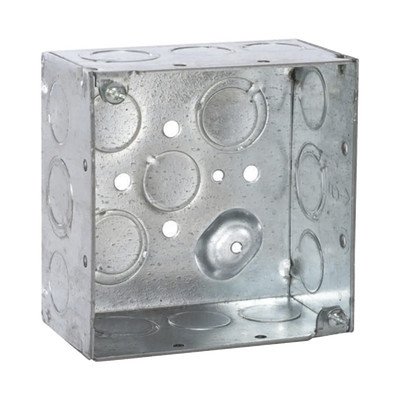RACO HUB232 Caja Cuadrada Galvanizada de 4" x 4" profundidad
