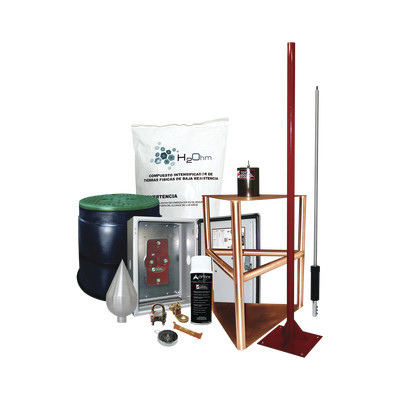 TOTAL GROUND KITMASTER03 Kit Pararrayo con Accesorios para P