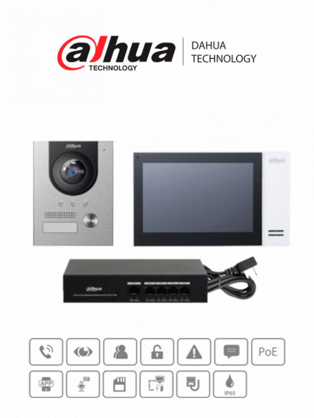 DAHUA DHT2400004 DAHUA KTP01L(S) - Kit de Videoportero IP co