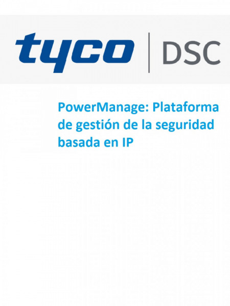DSC DSC2550006 DSC Power Manage - Plataforma de Gestion para