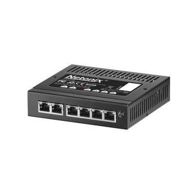 NETONIX WS6MINI Switch WISP PoE 6 puertos Gigabit entrada Po
