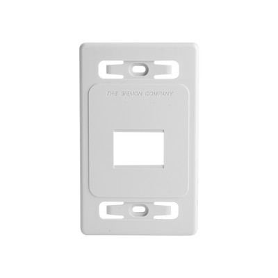 SIEMON MXFPS0202 Placa de pared modular MAX de 2 salidas col