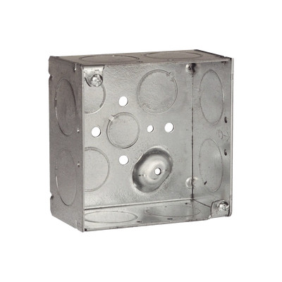 RACO HUB233 Caja Cuadrada Galvanizada de 4" x 4"/ Profundida