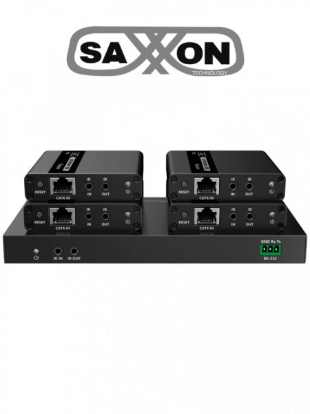 SAXXON SXN0570009 SAXXON LKV724P- Kit Extensor HDMI de 4 Pue
