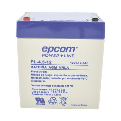 EPCOM POWERLINE PL4512 Bateria de respaldo / 12 V 4.5 Ah / U
