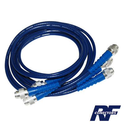 RF INDUSTRIES LTD RFA4041 Juego de 3 Cables Doble Malla de 4