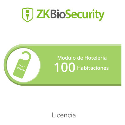 ZKTECO ZKBSHOTEL100 Licencia para ZKBiosecurity para modulo