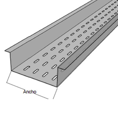 CHAROFIL CHFPZ9X4ALK Fondo Perforado Perfil Z ancho de 4" x