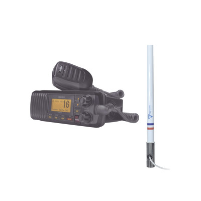 UNIDEN UM385BKKIT5101 Kit de radio UM385BK mas antena marin