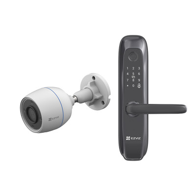 EZVIZ CSL2SCAM Kit de Cerradura Inteligente con Camara IP Wi