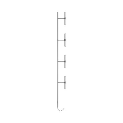 SINCLAIR SD214SF1 Antena Base Aerea de 4 Dipolos 118-138 MHz