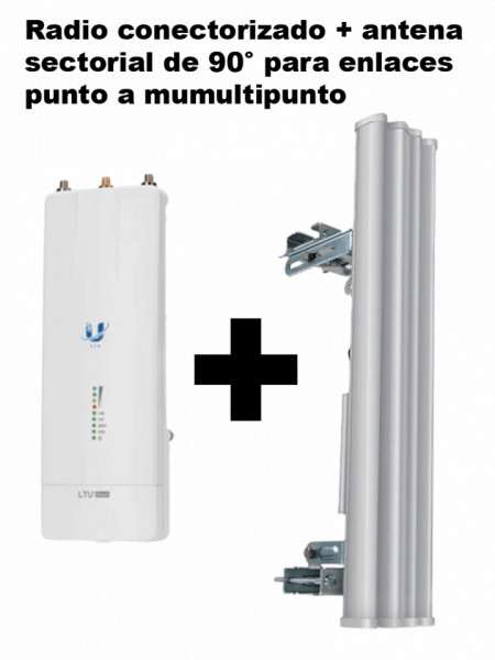 UBIQUITI UBI4510001 KIT-Radio conectorizado antena sectoria