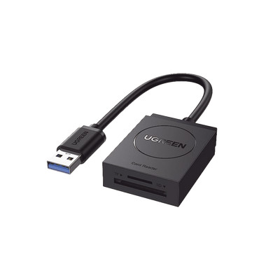 UGREEN 20250 Lector de tarjetas SD USB 3.0 de doble ranura F