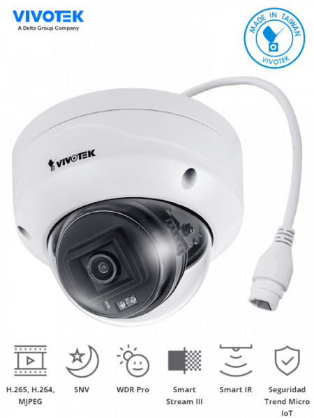 VIVOTEK VIV0040007 VIVOTEK FD9380-H - Camara IP domo exteri