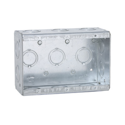 RACO HUB692 Caja Multigang de 3 Gangs / Profundidad de 2-1/2