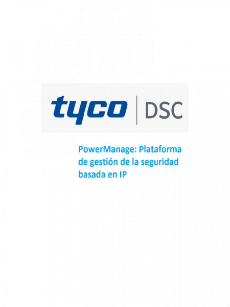 DSC DSC2550012 DSC Power Manage 5000 cuentas - Plataforma de