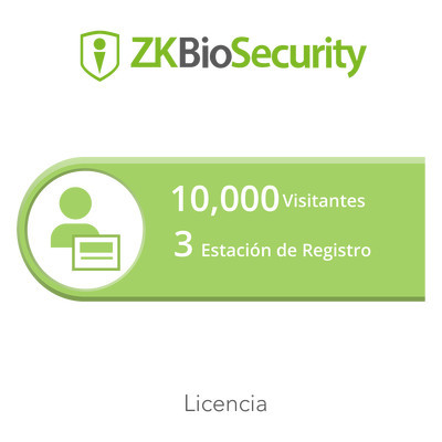 ZKTECO ZKBSVISP3 Licencia para ZKBiosecurity permite la gest
