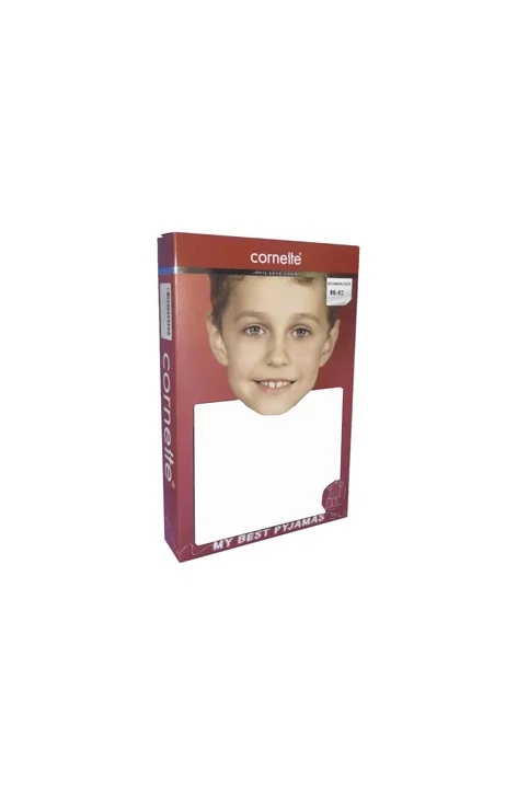 Pijama baieti 9-14 ani, bumbac, Cornette B790-083 (Culoare: Gri, Marime: 158-164) - 1 | YEO