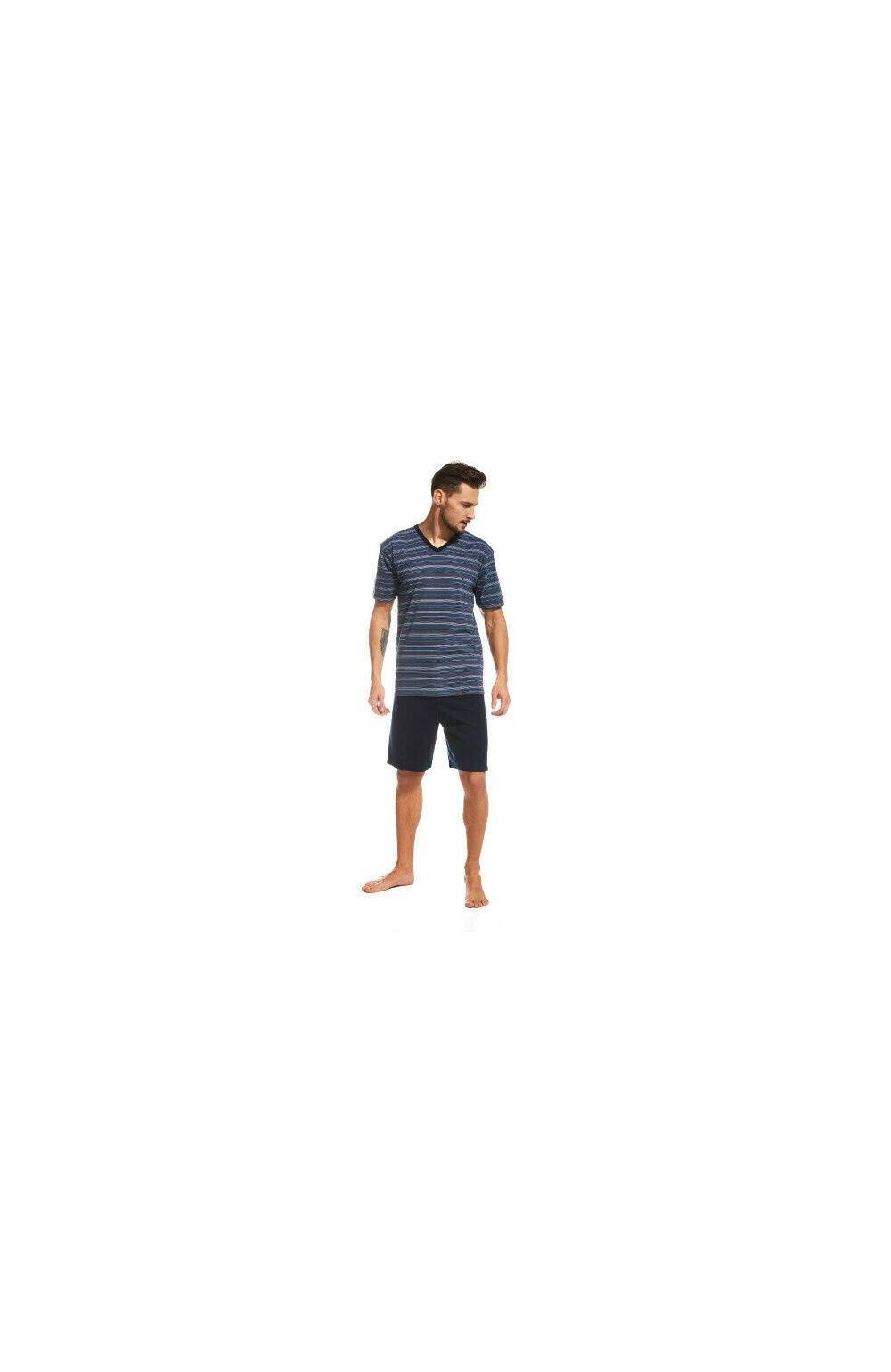 Pijama barbati, 100% bumbac, Cornette M338 (Culoare: Multicolor, Marime: L) (Culoare: Multicolor, Marime: L)