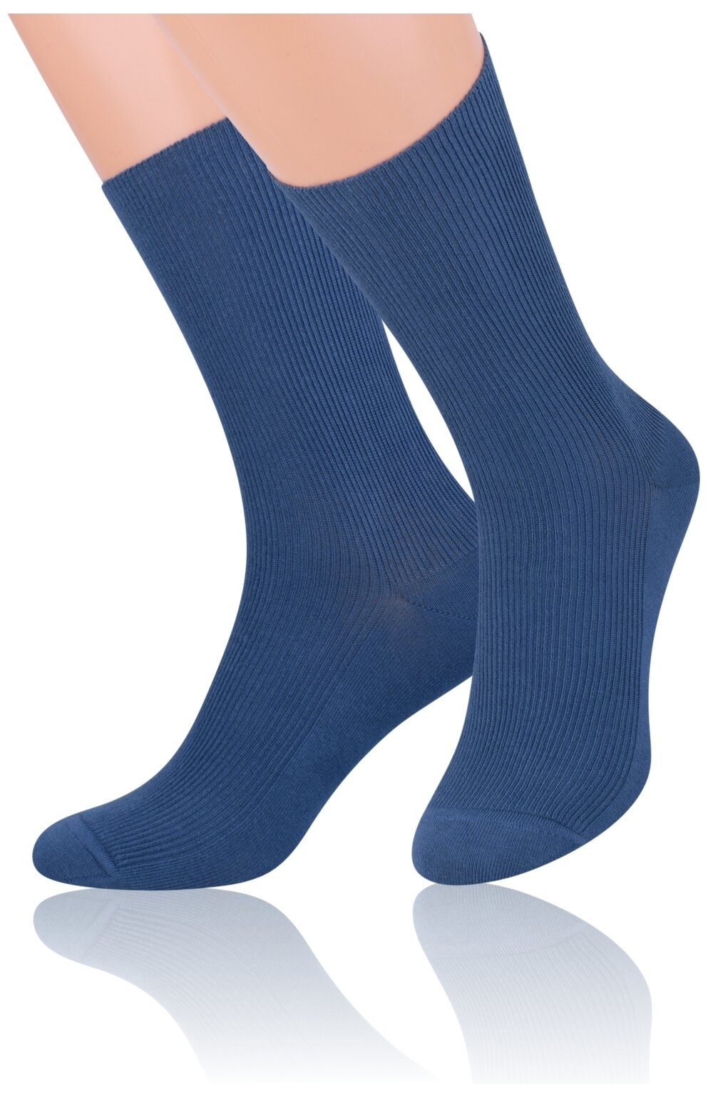 Sosete bumbac unisex, fara compresie, culoare jeans - Steven S018-J (Culoare: Bleumarin, Marime: 35-38) (Culoare: Bleumarin, Marime: 35-38)