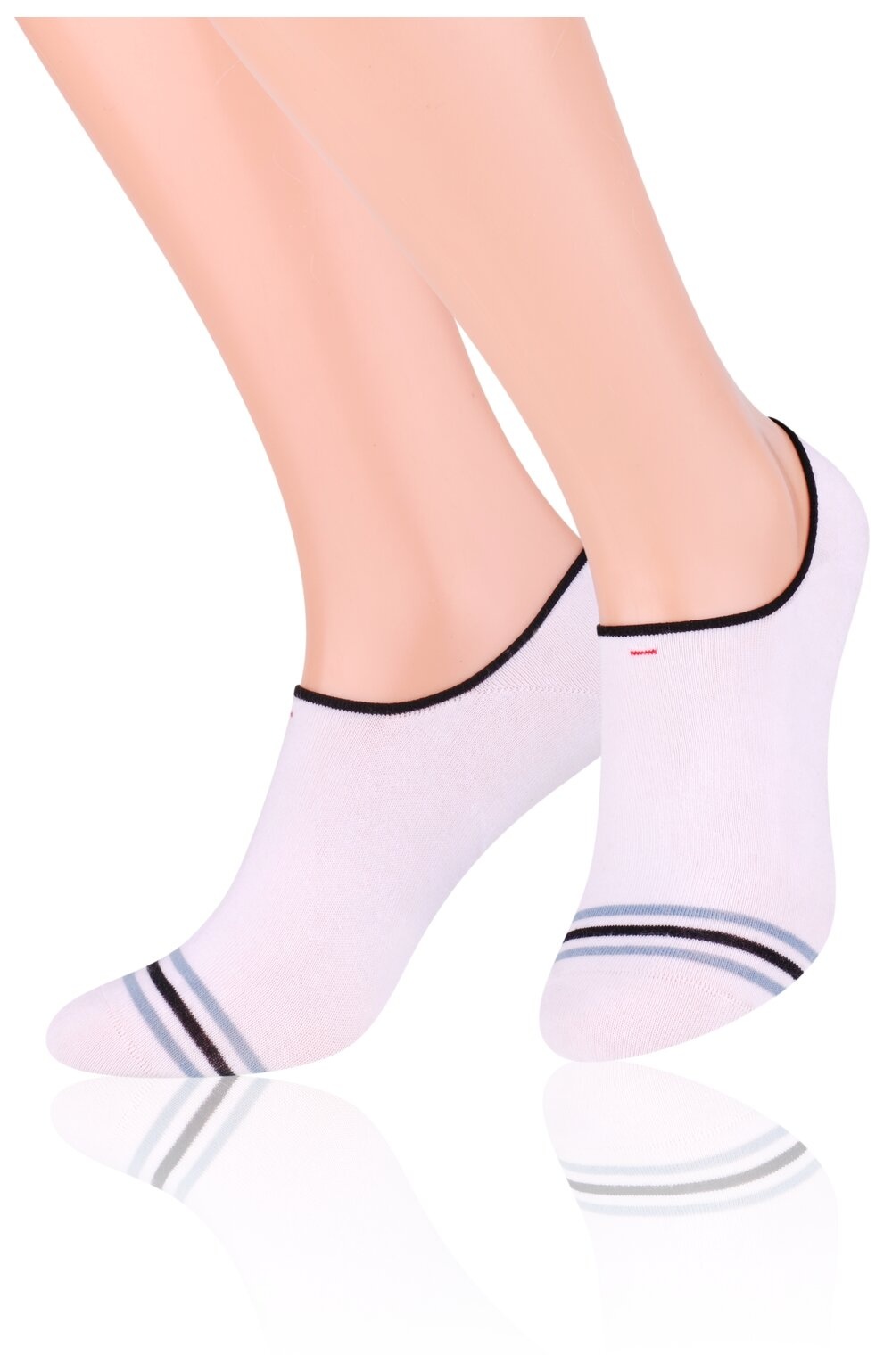 Sosete scurte unisex, invizibile - Steven S070-01V alb (Culoare: Alb, Marime: 41-43) (Culoare: Alb, Marime: 41-43)