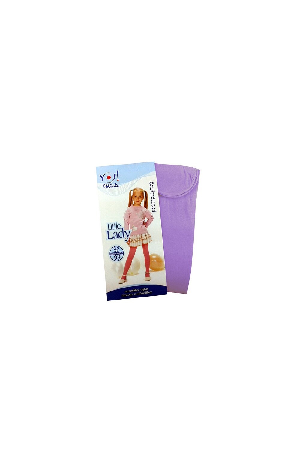 Dresuri din microfibra pentru fetite RA09-10 Violet deschis (Culoare: Violet, Marime: 116-122)