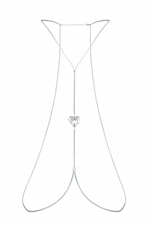 Lant bijuterie pentru corp - Julimex IVY (Marime: Unica, Culoare: Silver) - 4 | YEO