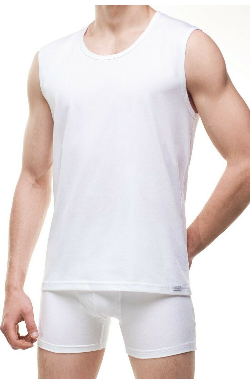 Maieu barbati - Cornette Authentic M206 (Culoare: Alb, Marime: 2XL) (Culoare: Alb, Marime: 2XL)