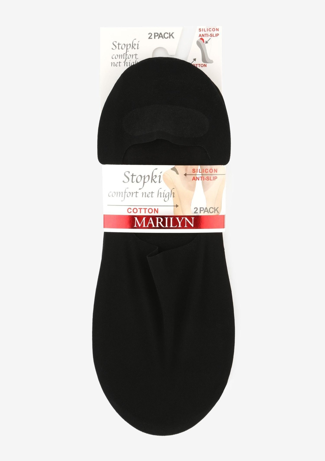 Talpici dama - set 2 perechi - Marilyn Comfort Net - nero - 1 | YEO