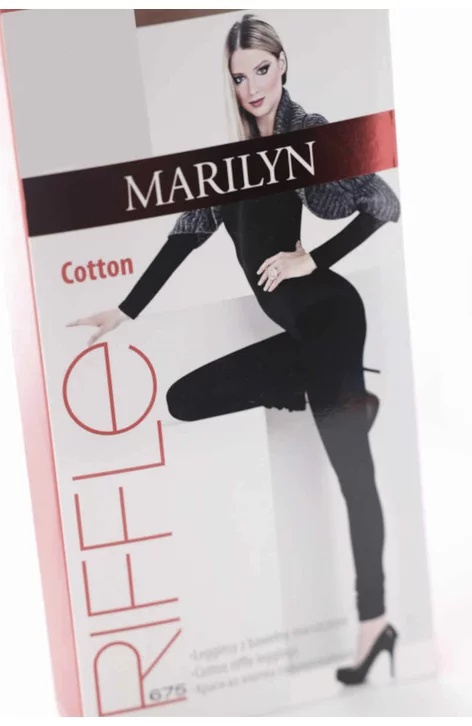 Colanti dama, bumbac - Marilyn Riffle 675, 120 DEN - negru (Culoare: Negru, Marime: 1/2) - 1 | YEO