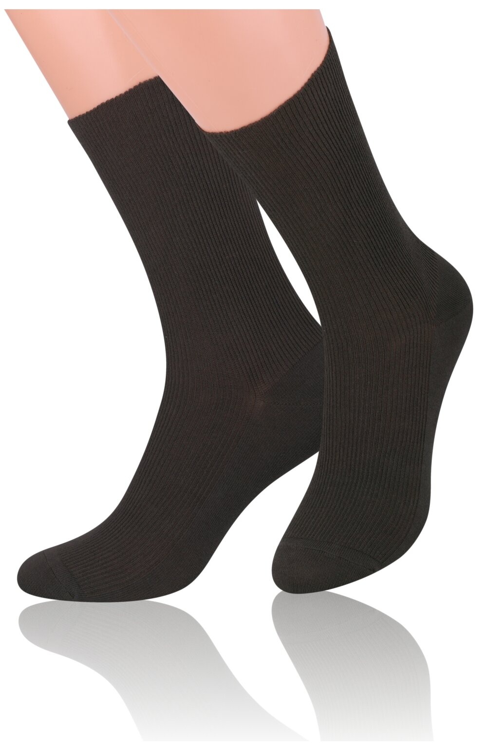 Sosete bumbac unisex, fara compresie, culoare maro - Steven S018-MAR (Culoare: Maro, Marime: 35-38) (Culoare: Maro, Marime: 35-38)