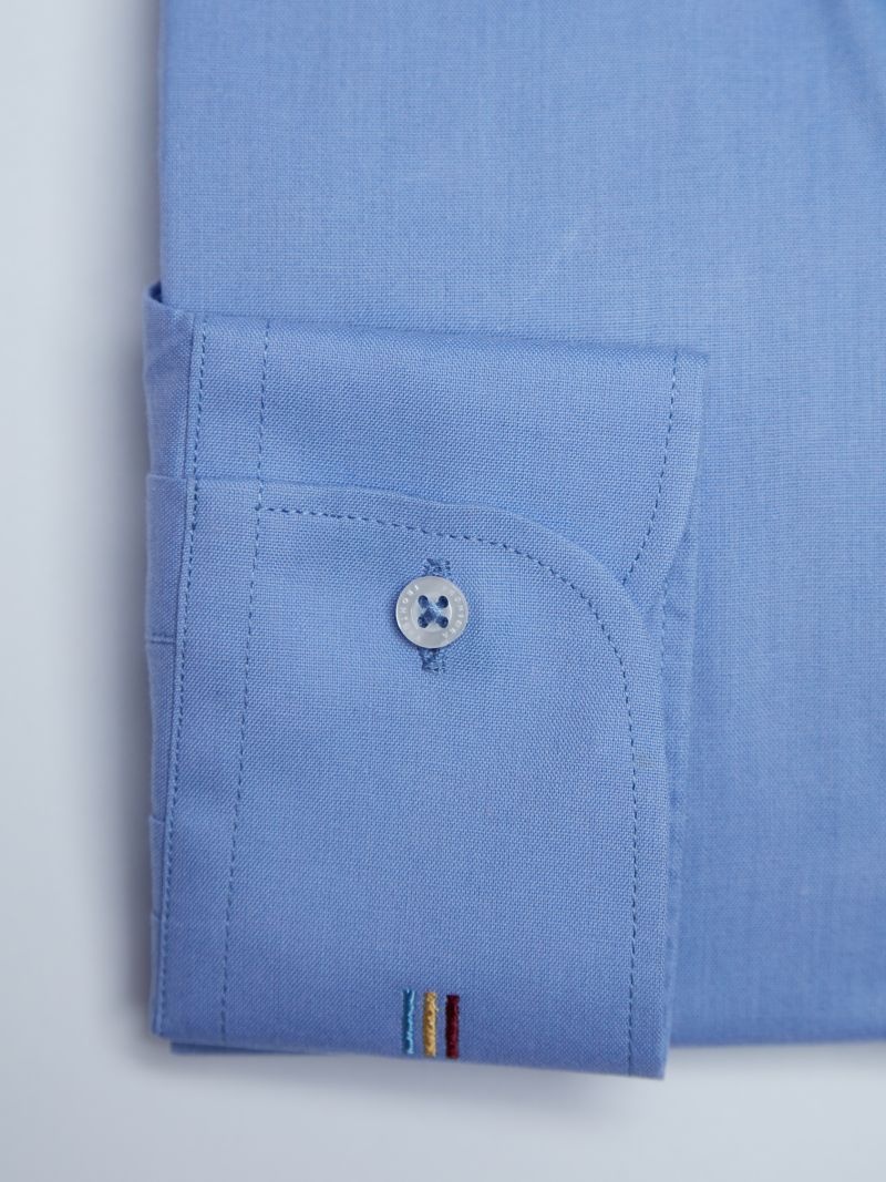 Camasa premium barbati, 100% bumbac, slim fit - FRONTERA - bleu inchis (Culoare: Albastru, Marime: 38) - 3 | YEO