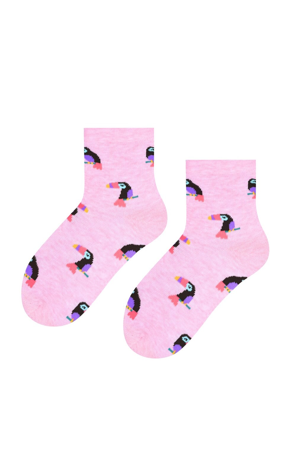 Sosete cu model pentru fete S014-D304 (Culoare: Roz, Marime: 29-31) (Culoare: Roz, Marime: 29-31)