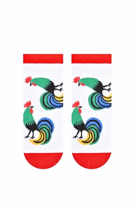 Sosete scurte barbati, colectia folk - Steven S116-M001 alb (Culoare: Alb, Marime: 39-42) - 2 | YEO