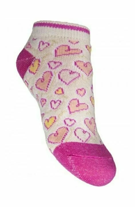 Sosete scurte cu model pentru fete SK08G (Culoare: Multicolor, Marime: 16-18) - 2 | YEO